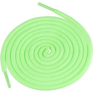 2 Pair Round Shoe Laces Solid Woven Athletic Shoelaces Fluorescent Green